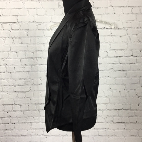 Shape FX Black Tuxedo Cut Form Fitting Blazer NWT - Picture 3 of 8